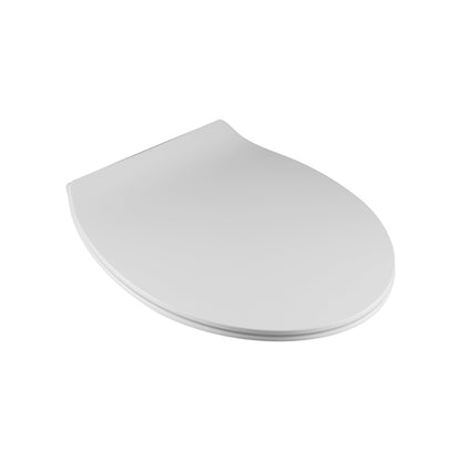 ALONI PREMIUM WC-ZITTING - SLIM DESIGN - SOFT CLOSE - QUICK RELEASE - TOPFIX - DUROPLAST - RVS SCHARNIEREN - GLANZEND WIT