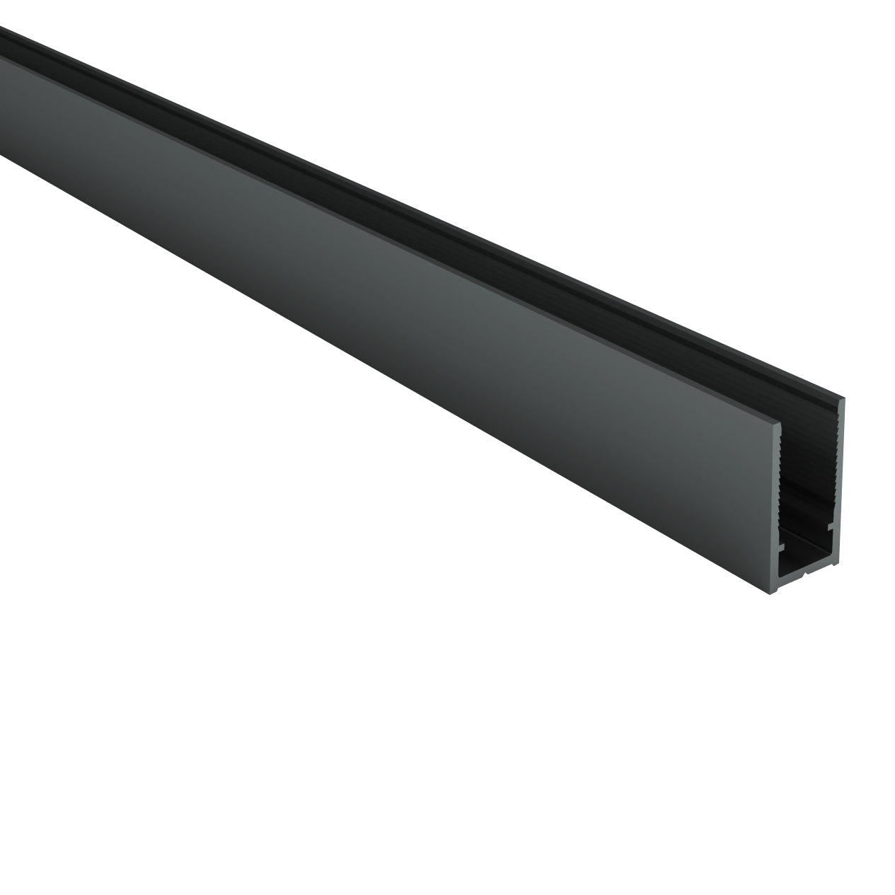 ALONI MUURPROFIEL VOOR DOUCHEWAND - 200 CM - GUNMETAL