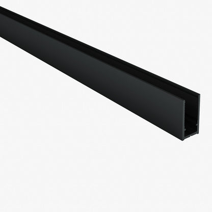 ALONI MUURPROFIEL VOOR DOUCHEWAND - 200 CM - MAT ZWART