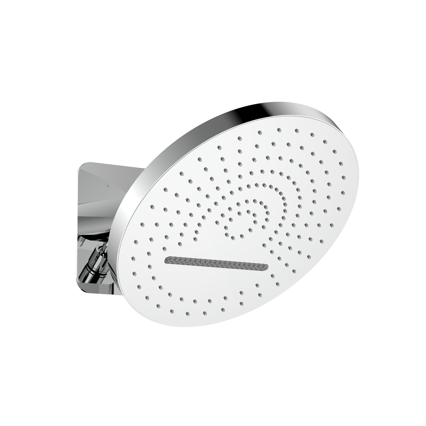 UNIFORMA HOOFDDOUCHE TROPICAL RAIN XL - 2 STANDEN - MUURMONTAGE - MET INBOUWBOX - 32 CM - CHROOM
