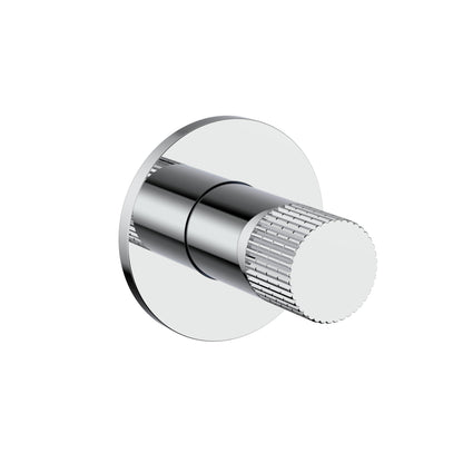 STRIA BIDETKRAAN - KOUD WATER - KNOP MET VERFIJNDE RIBBELSTRUCTUUR - CHROOM
