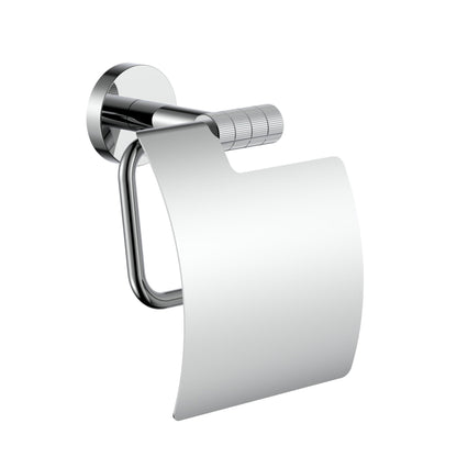 Stria Toiletrolhouder Met Klep Afwerking Met Verfijnde Ribbelsstructuur - Luxurysanitair