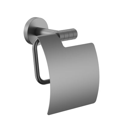 Stria Toiletrolhouder Met Klep Afwerking Met Verfijnde Ribbelsstructuur - Luxurysanitair