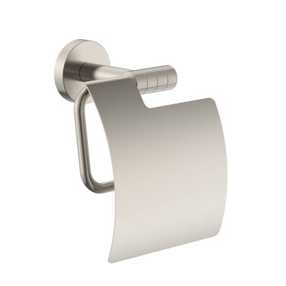 Stria Toiletrolhouder Met Klep Afwerking Met Verfijnde Ribbelsstructuur - Luxurysanitair