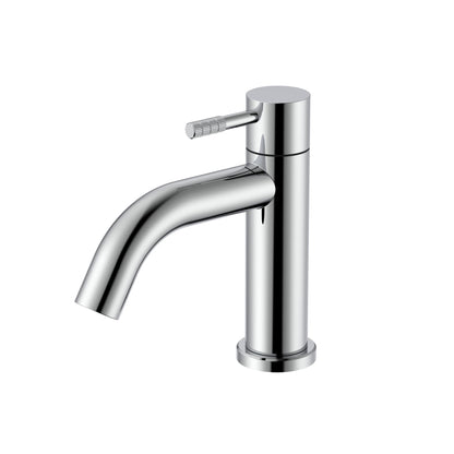 Stria Koudwaterkraan Hendel met Verfijnde Ribbelstructuur Zonder Afvoerplug - Luxurysanitair