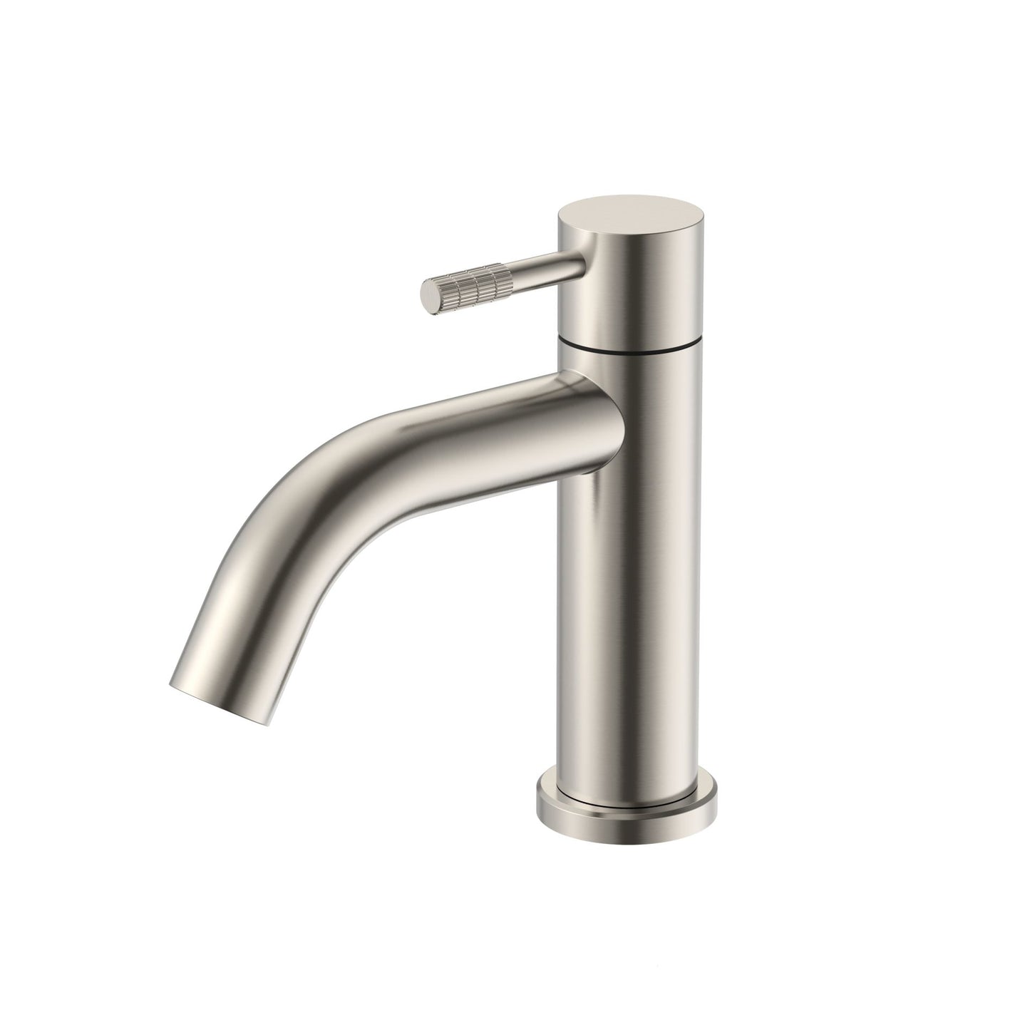 Stria Koudwaterkraan Hendel met Verfijnde Ribbelstructuur Zonder Afvoerplug - Luxurysanitair