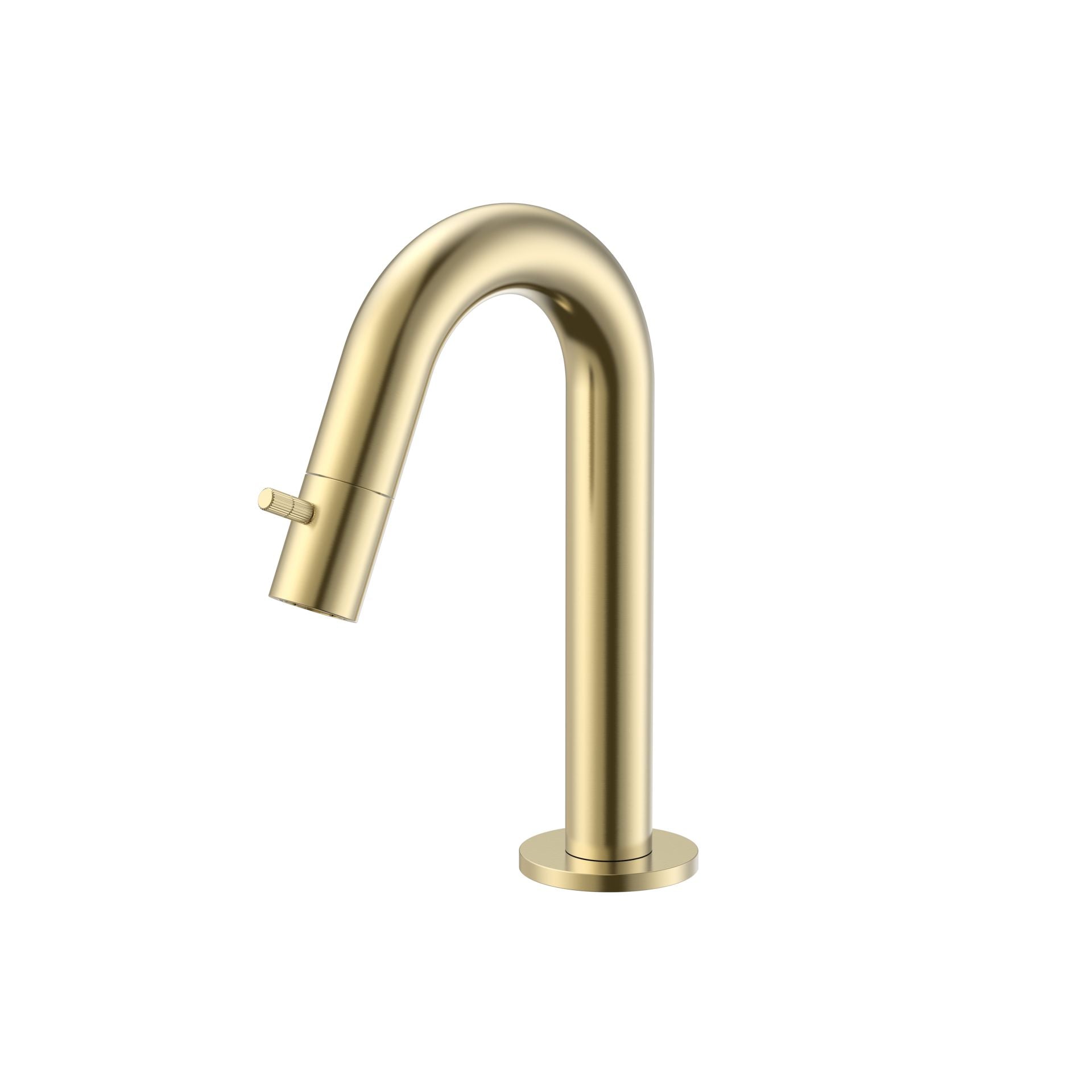 Stria Koudwaterkraan Gebogen Uitloop Zonder Afvoerplug - Luxurysanitair