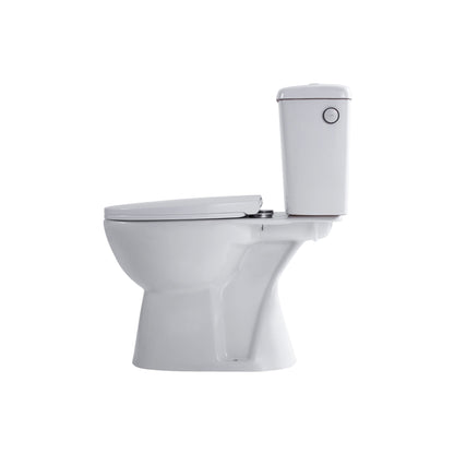 ALONI PRO DUOBLOK - STAAND TOILET - RANDLOOS - S-TRAP - VLOERUITLAAT - MET RESERVOIR - MET SPOELMECHANISME - DUBBELE SPOELFUNCTIE 4/6L - MET ZITTING - SOFTCLOSE - QUICK RELEASE - 39X73X67 CM - WIT
