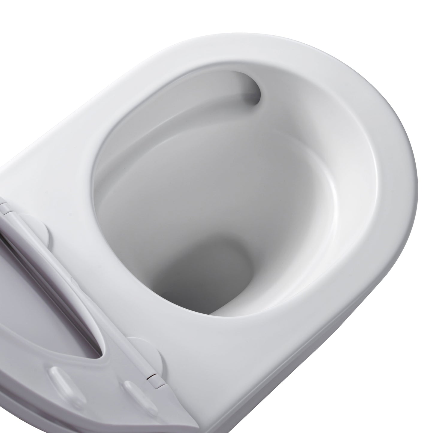 ALONI PRO HANGTOILET - TORNADO FLUSH - RANDLOOS - MET ZITTING - DUROPLAST - SOFT CLOSE - QUICK RELEASE - COMPACT 49 CM - 36X32X49 CM - GLANZEND WIT