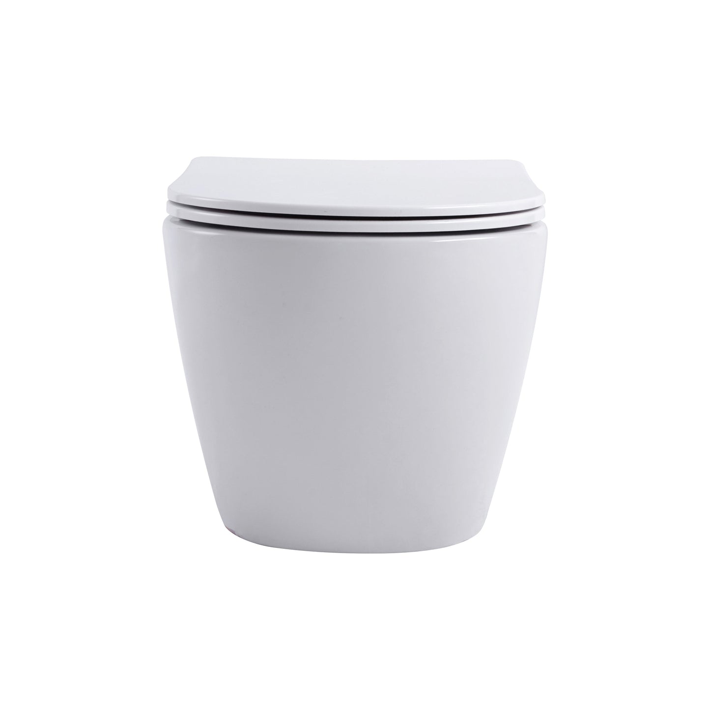 ALONI PRO HANGTOILET - TORNADO FLUSH - RANDLOOS - MET ZITTING - DUROPLAST - SOFT CLOSE - QUICK RELEASE - COMPACT 49 CM - 36X32X49 CM - GLANZEND WIT