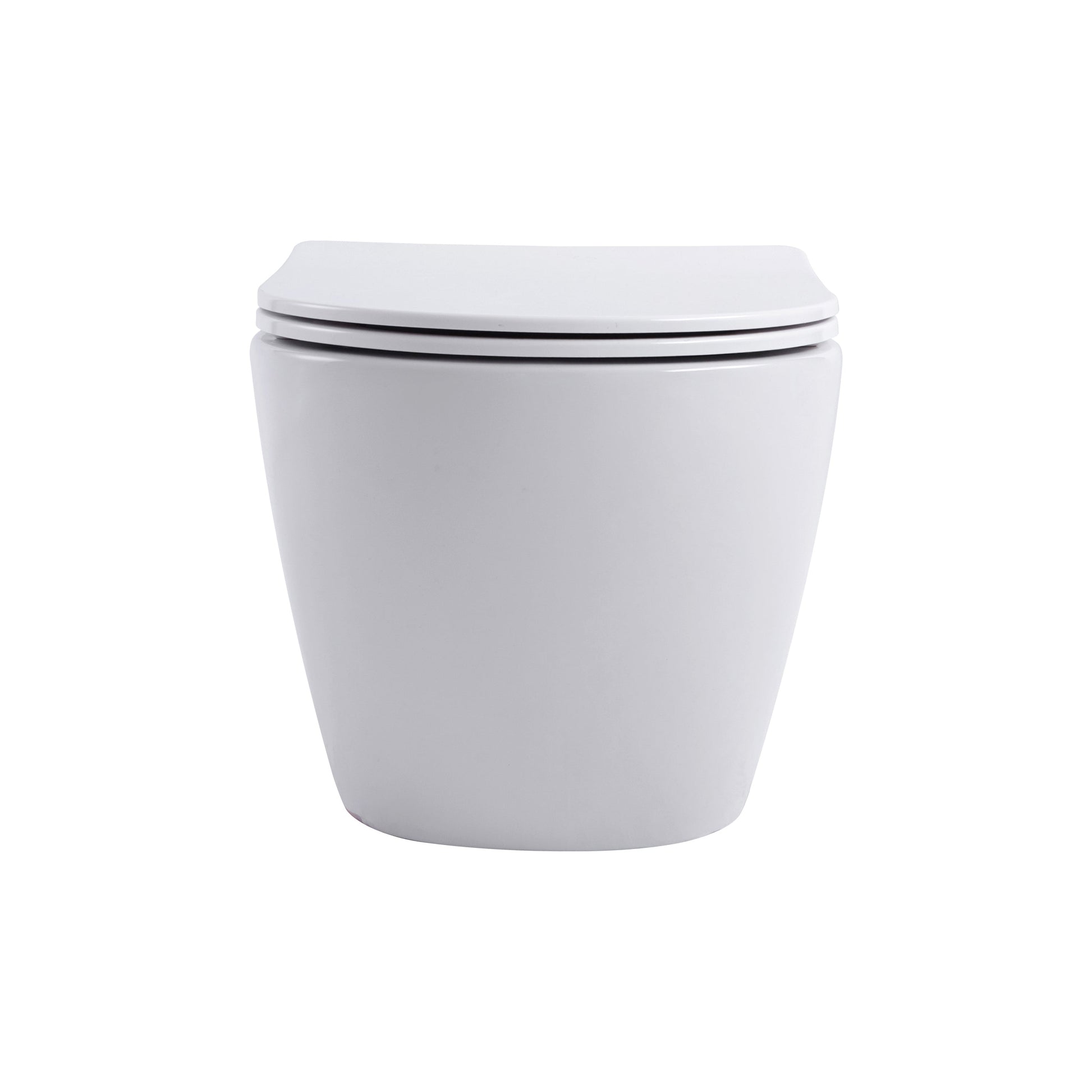 ALONI PRO HANGTOILET - TORNADO FLUSH - RANDLOOS - MET ZITTING - DUROPLAST - SOFT CLOSE - QUICK RELEASE - COMPACT 49 CM - 36X32X49 CM - GLANZEND WIT
