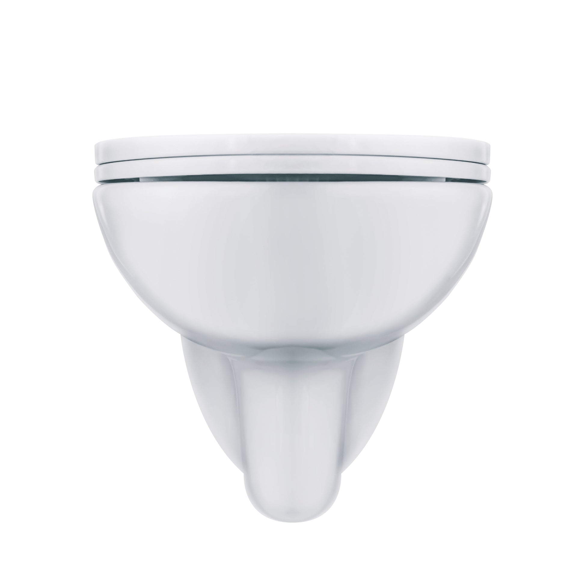 ALONI PRO HANGTOILET - RANDLOOS - MET ZITTING - THERMOPLAST (PP) - SOFT CLOSE - QUICK RELEASE - 35,5X41X54,5 CM - GLANZEND WIT