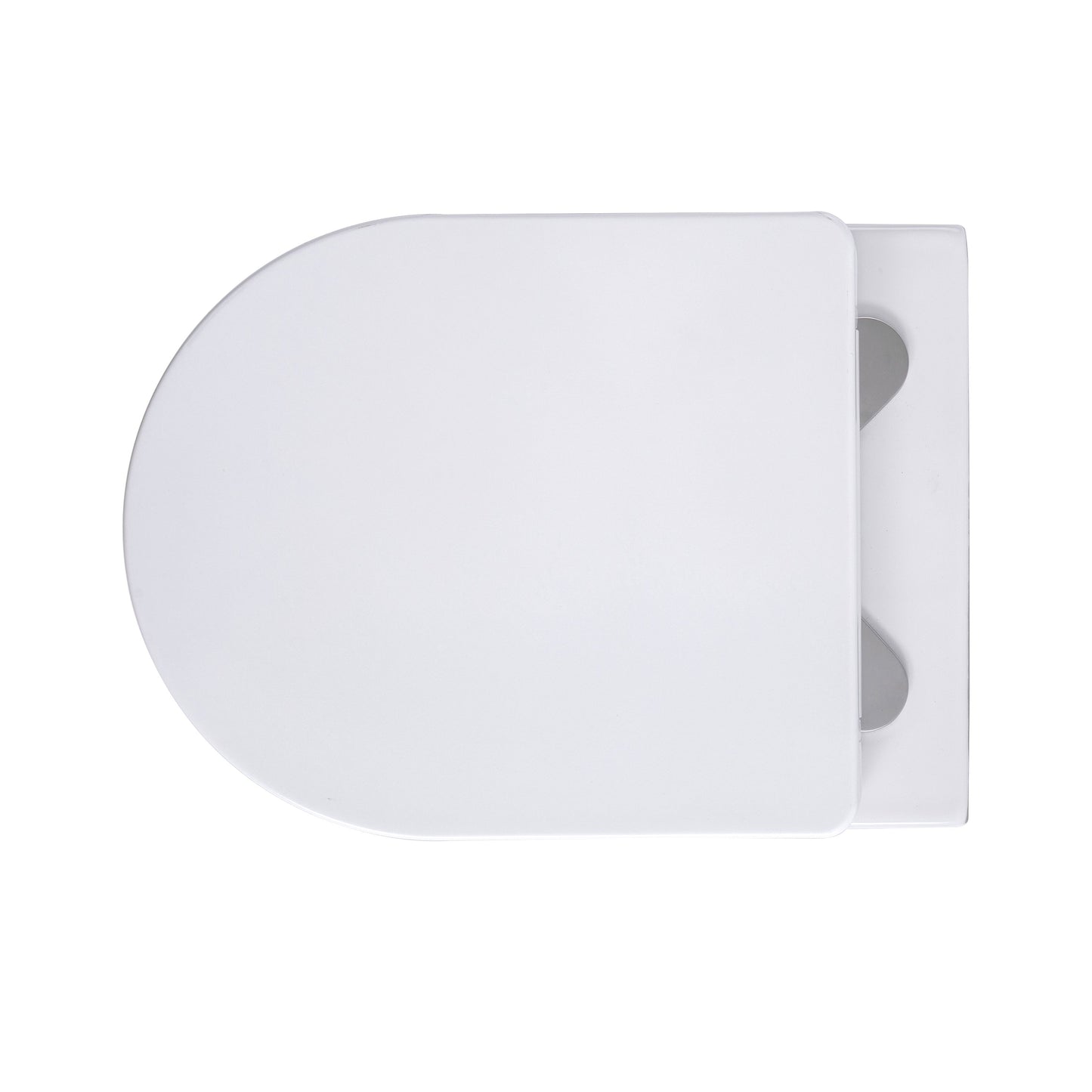 ALONI PRO HANGTOILET - RANDLOOS - MET ZITTING - DUROPLAST - SOFT CLOSE - QUICK RELEASE - COMPACT 49 CM - 36X25X49 CM - GLANZEND WIT