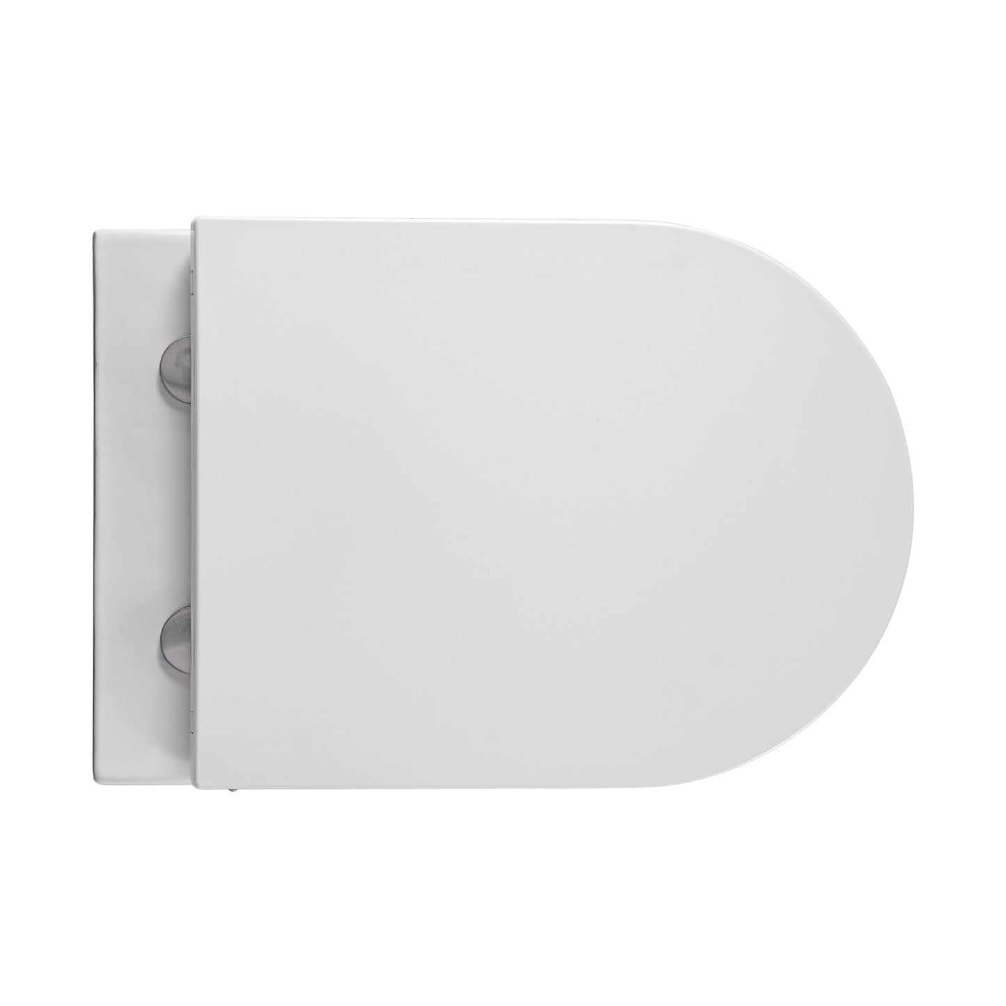 ALONI PRO HANGTOILET MET BIDET - RANDLOOS - MET BIDETKRAAN KOUD EN WARM WATER - MET ZITTING - 52,5CM - GLANZEND WIT