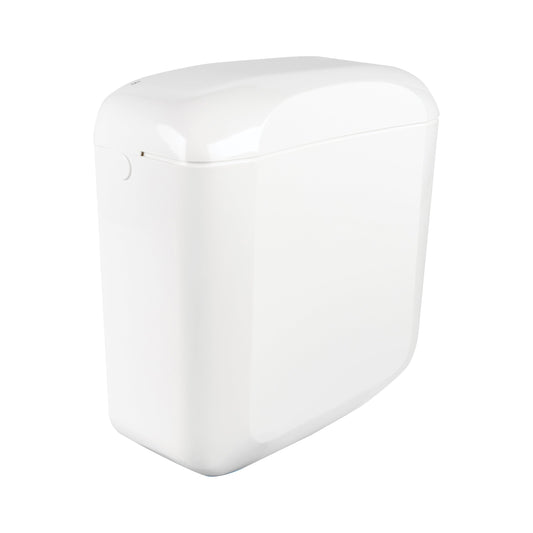 ALONI SAFORO TOILETRESERVOIR - DUBBELE SPOELING 3/6 L - WATERBESPAREND - KUNSTSTOF - GLANZEND WIT