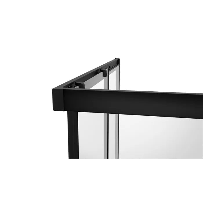 Douchecabine 90 x 90 x 190 cm - Zwart - Douchewand met Schuifdeur - Luxurysanitair