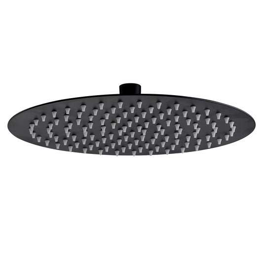 ALONI ROND RAINSHOVER RVS MAT ZWART Ø30CM
