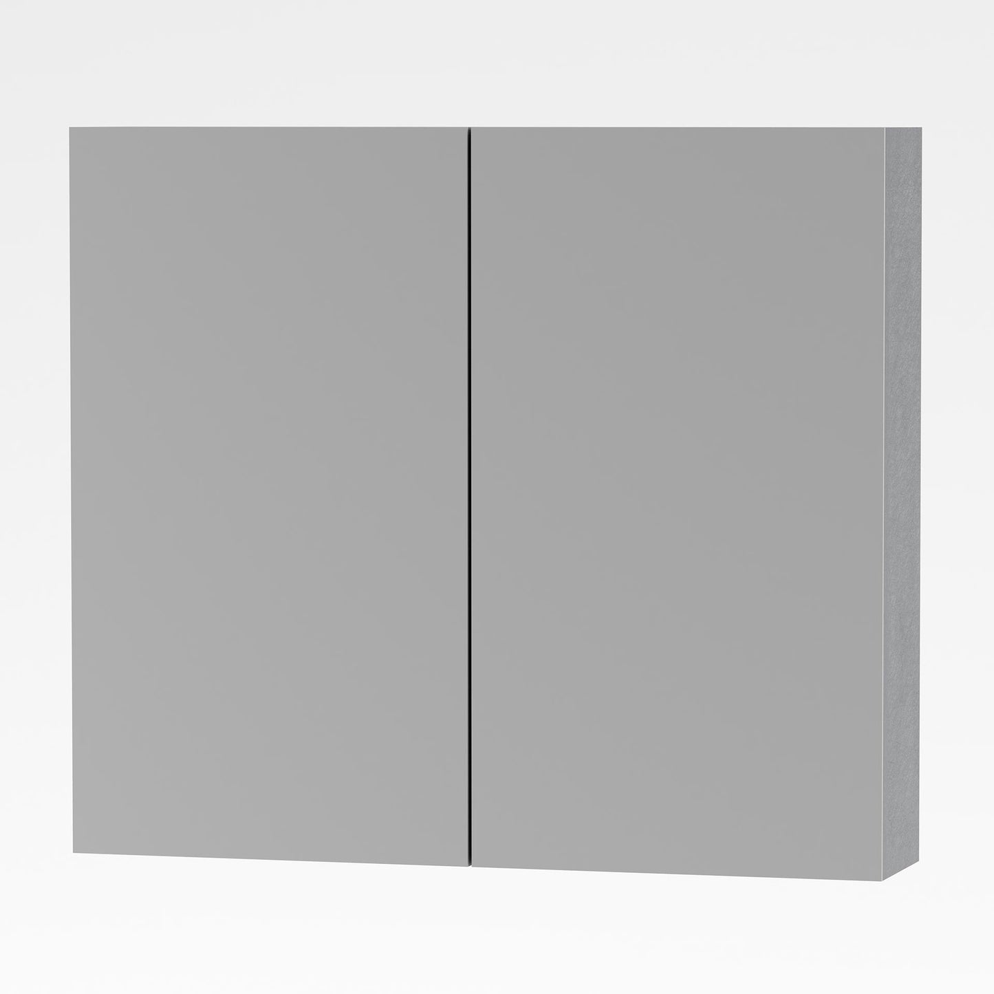 Aloni Sally Spiegelkast, 2 Deuren (80x70xm) - Kleur Aluminium - Luxurysanitair