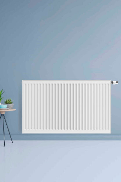 BELRAD PANEELRADIATOR - T33 - 6 AANSLUITINGEN - 300X1000MM - 1349W - GLANZEND WIT