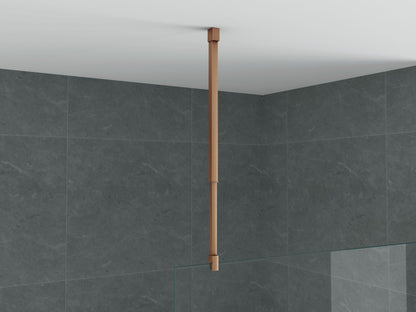 ALONI PLAFONDSTEUN - VERSTELBAAR - 43-80 CM - GEBORSTELD KOPER