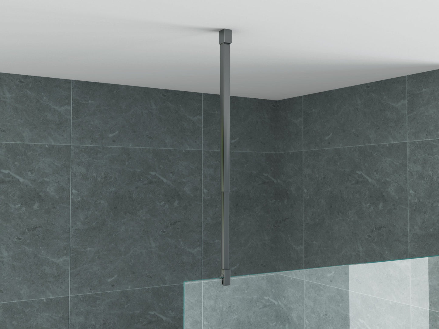 ALONI PLAFONDSTEUN - VERSTELBAAR - 43-80 CM - GUNMETAL