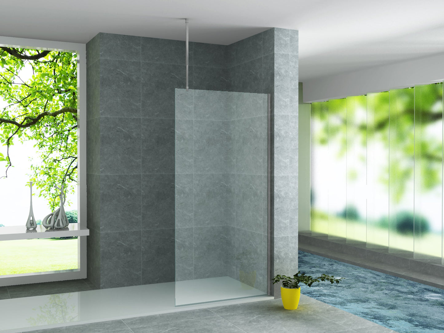ALONI PLAFONDSTEUN - VERSTELBAAR - 43-80 CM - GEBORSTELD RVS