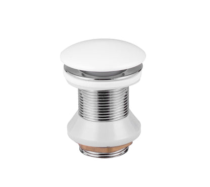 ALONI AFVOERPLUG - CLICK WASTE - KERAMIEK - 5/4" - GLANZEND WIT