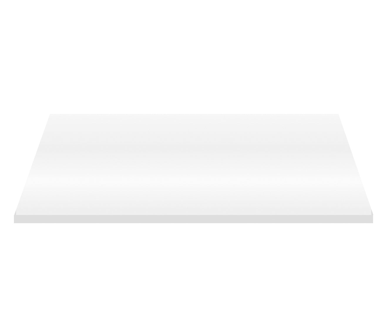 Glanzend wit / 96.4X45.5X2.6 cm