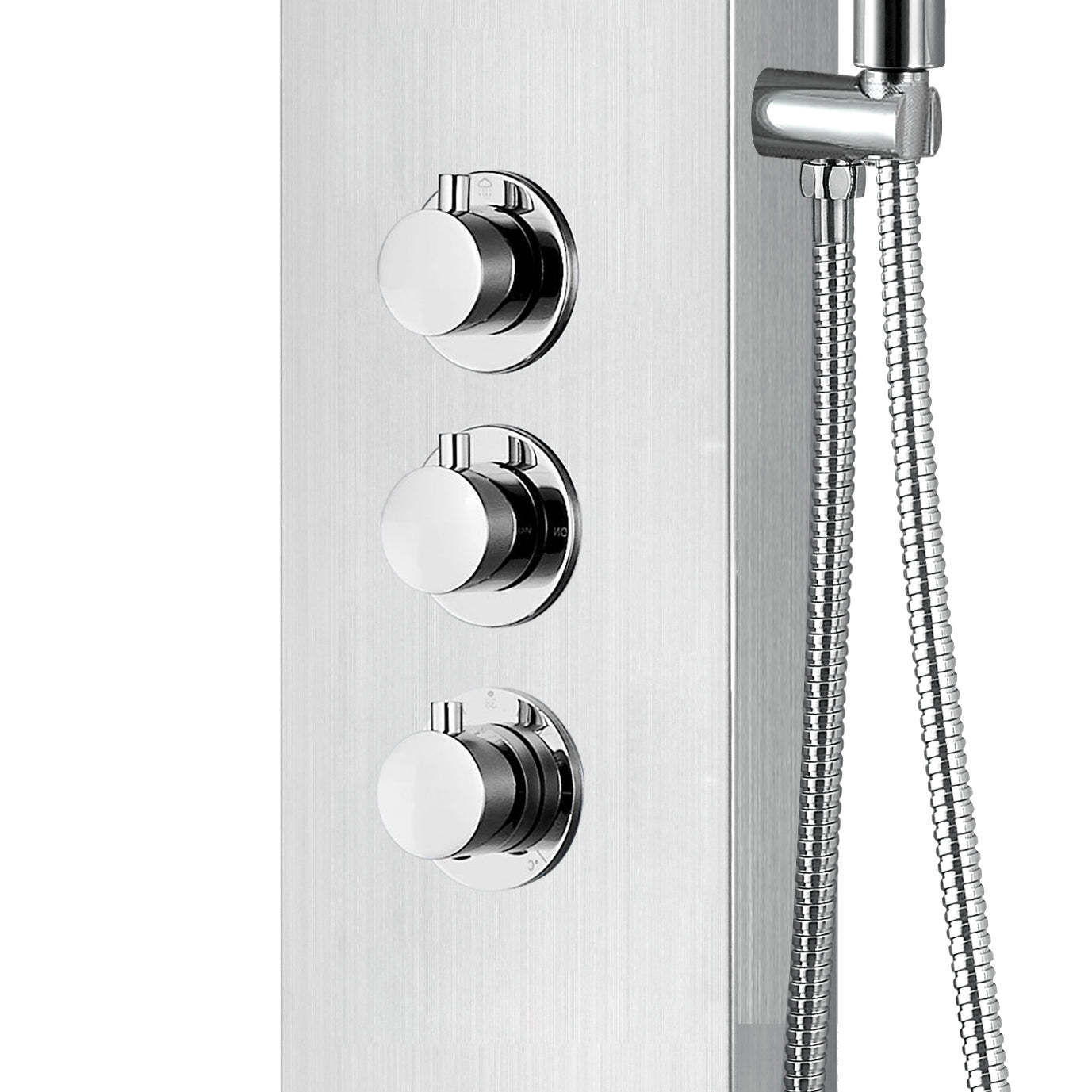 ALONI THERMOSTATISCHE DOUCHEPANEEL MAT CHROOM