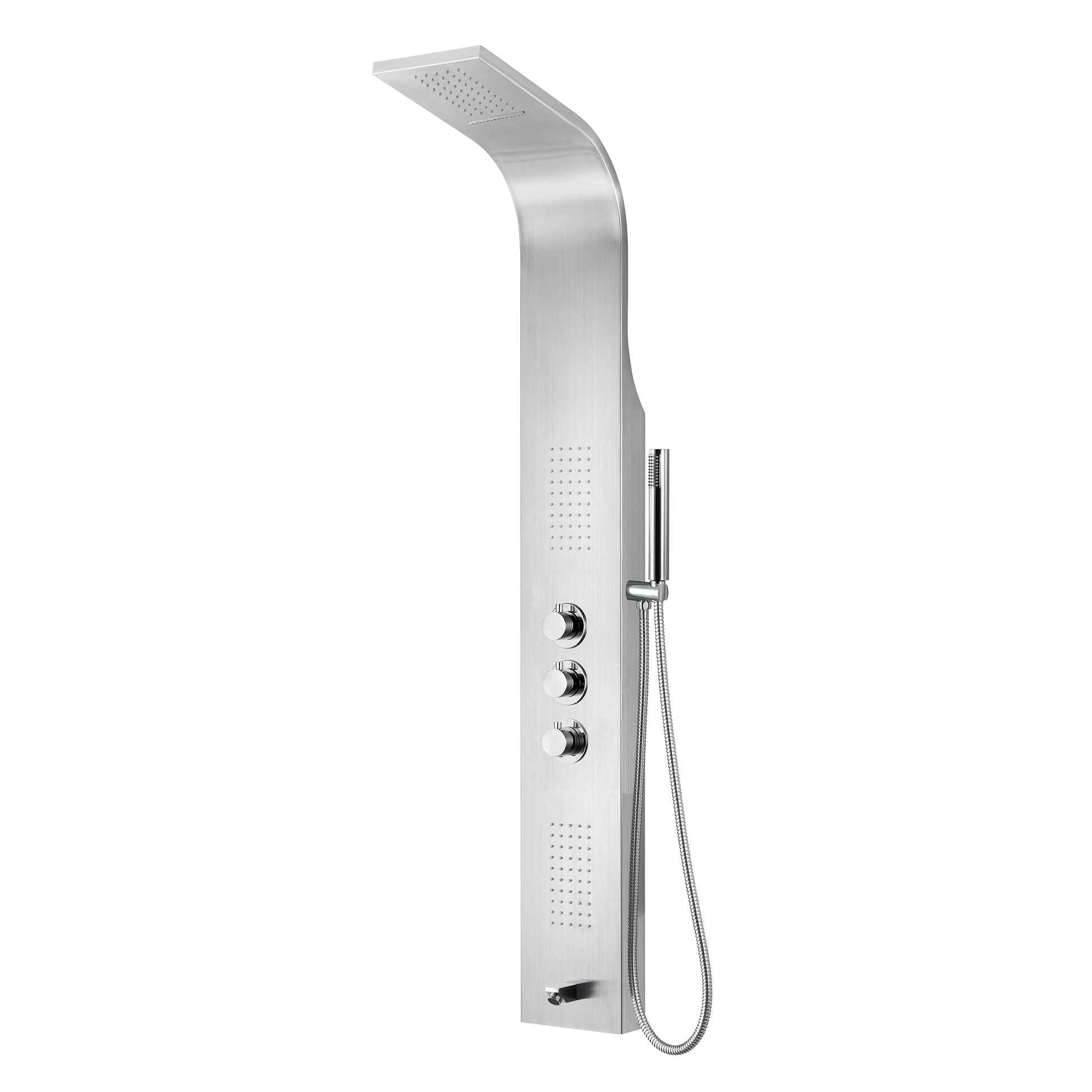 ALONI THERMOSTATISCHE DOUCHEPANEEL MAT CHROOM